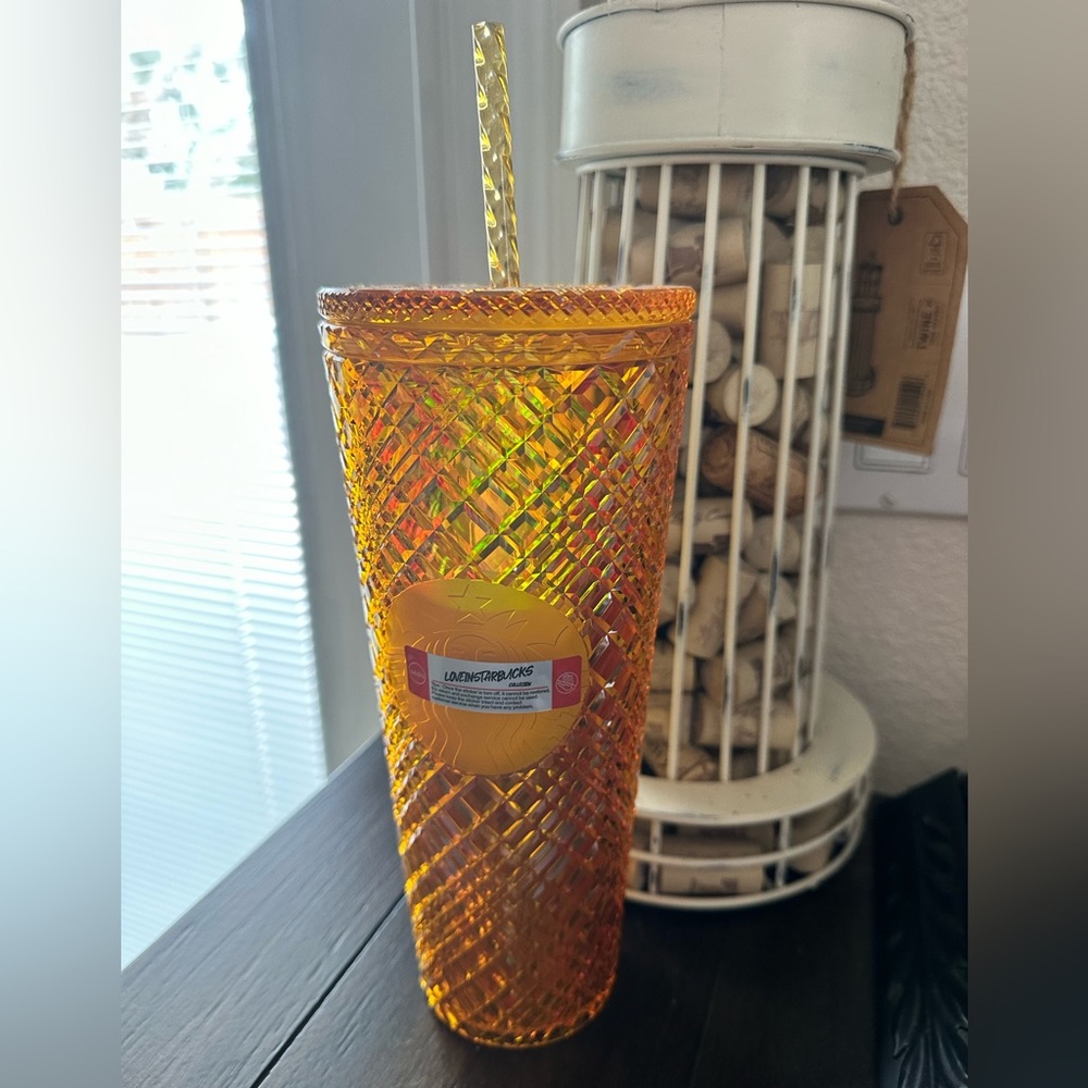 Starbucks 2023 Taiwan Butter Series Gold Jeweled Tumbler